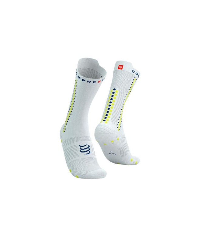 Chaussettes Compressport Pro Racing Trail Socks v4.0 Bike White