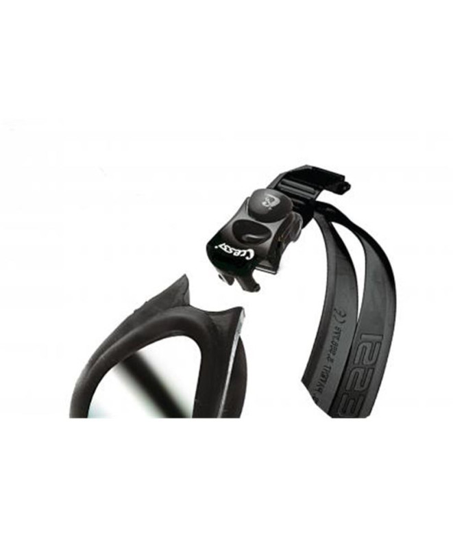 Lunettes de natation Cressi Sub Droit Noir Foncé