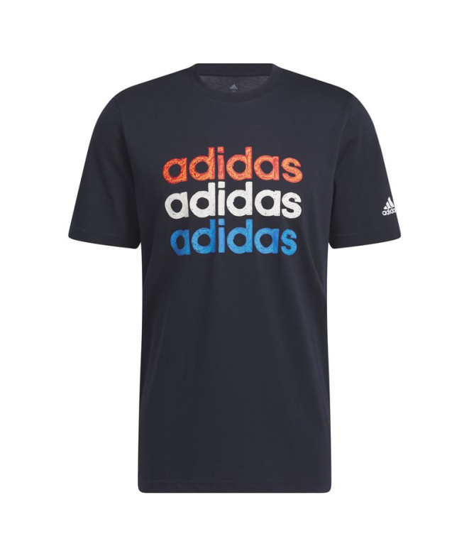 Camiseta adidas Gráfico Multi Linear Sportswear homem