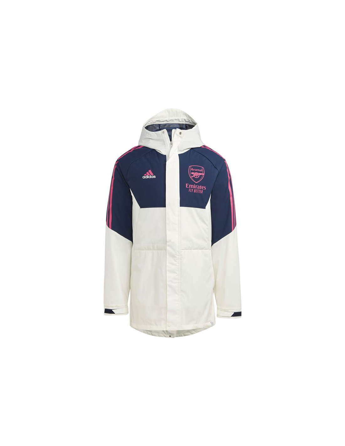 Adidas Arsenal Stad Men’s Football Jacket: Classic Cut, Zip Fastening, and Protective Front Flap