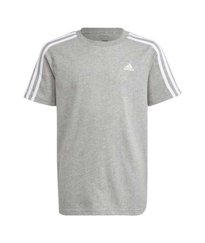 t-shirt casual adidas T-shirt para criança Essentials Cotton 3-Stripes