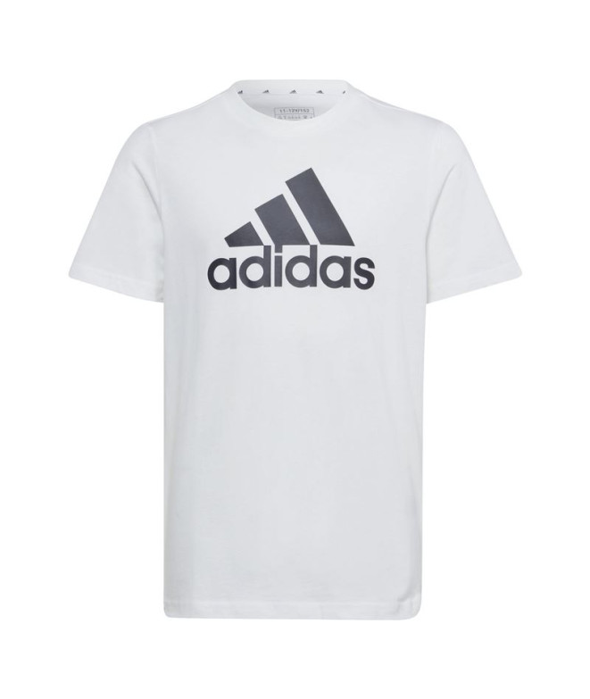 camiseta Casual adidas from Essentials Algodão com logótipo grande infantil