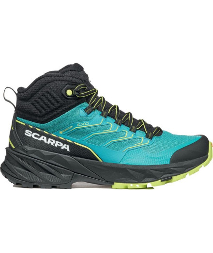Botas de Montagne Scarpa Rush 2 Mid Gore-Tex Blue Lime Femme