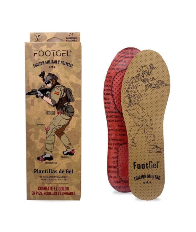 Semelle Footgel Military et Police Eucalyptus 39-42