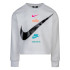 Sweatshirt Nike Fleece Boxy Filles Blanc