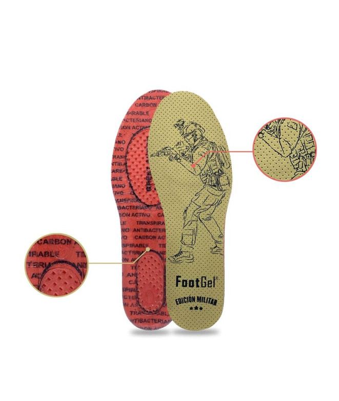 Modelo Eucalipto Footgel militar e policial