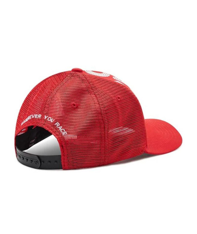 Boné Running Compressport Trucker Vermelho