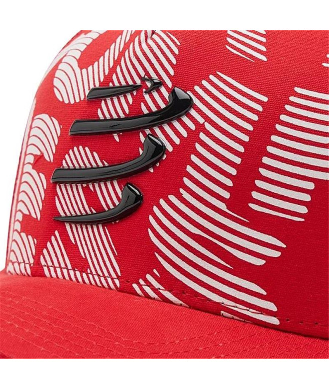 Boné Running Compressport Trucker Vermelho