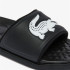 Flip Flops Lacoste Croco Dualiste Synthetic Logo Strap Women's Black