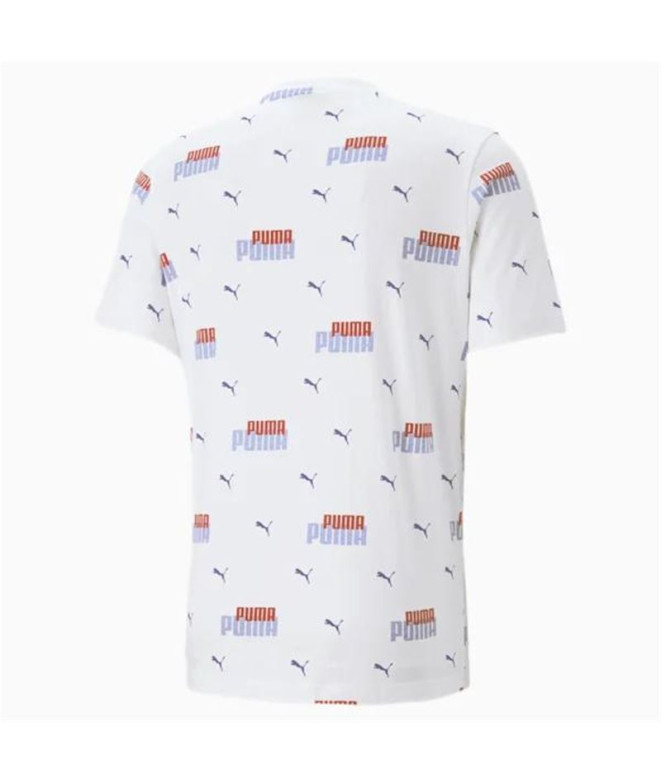 T-shirt Puma Ess+ Logo Power Aop White