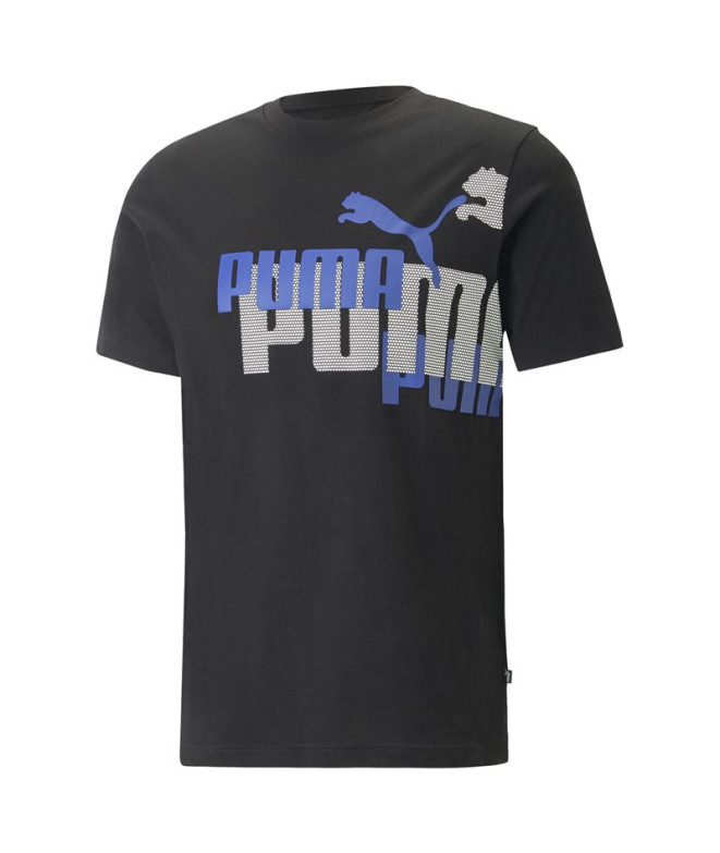 Camiseta Puma Ess+ Logo Power Negro