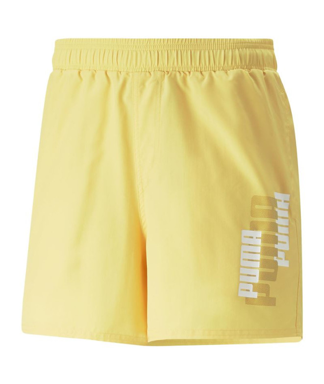 Calça Puma Ess+ Logo Power Semente de mostarda