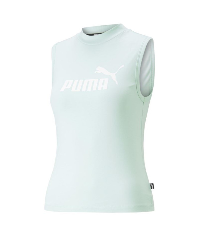 Camiseta Puma Ess Slim Logo Tank Mujer Minty Burst