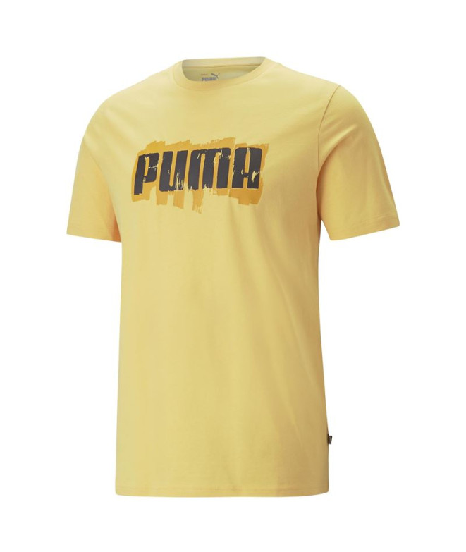 T-shirt Puma Graphics Wordin Mustard Seed