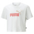 Camiseta Puma Girls Logo Cropped Menina White
