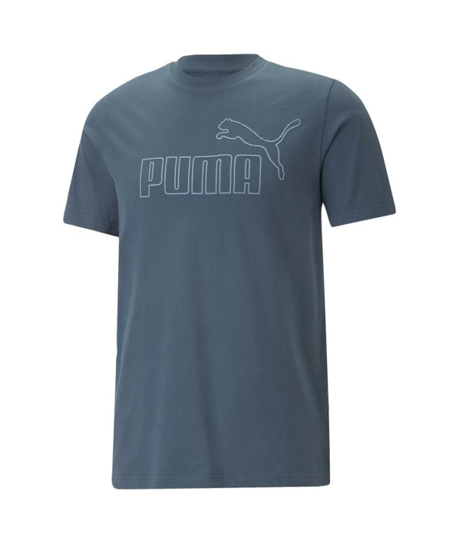 T-Shirt Puma Ess Elevated para homem Azul