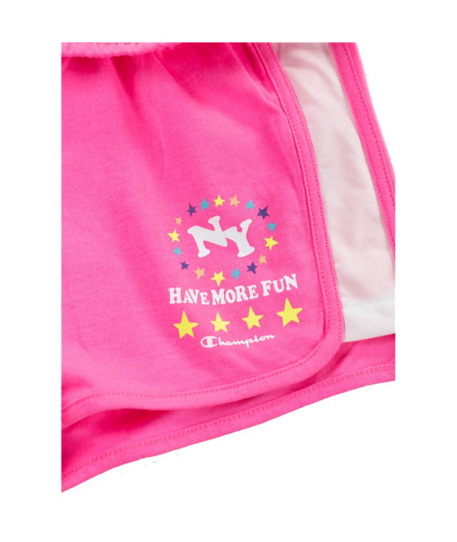 Calças Champion Calções Rosa Menina