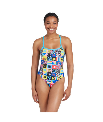Fato de banho de Natação Zoggs Sky Back E+ Mulher