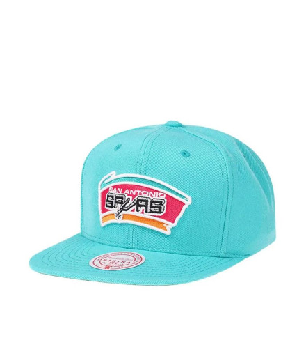 Boné Mitchell & Ness San Antonio Spurs Teal