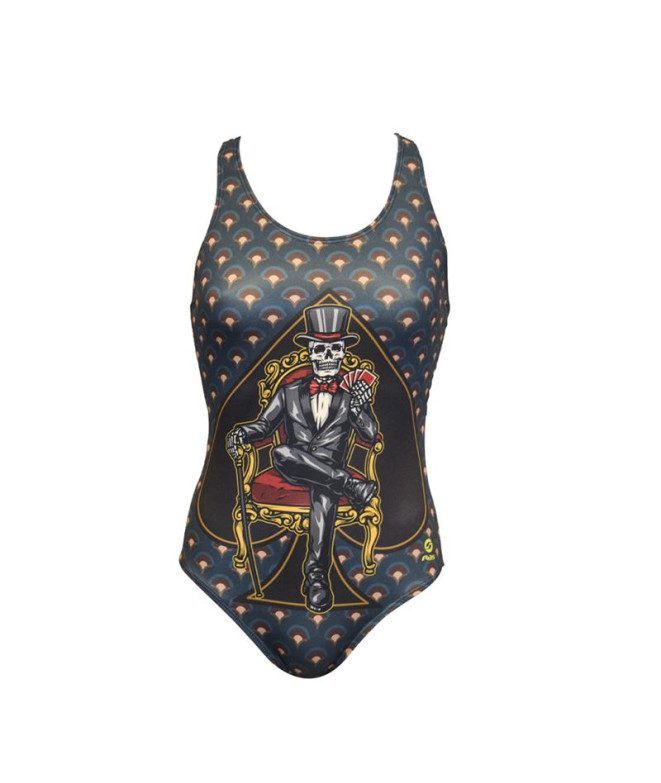 Maillot de bain femme RAS Skellington Race Back Multicolore