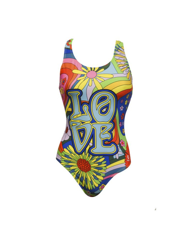 Fato de banho RAS Love Race Back Multicolorido para mulher