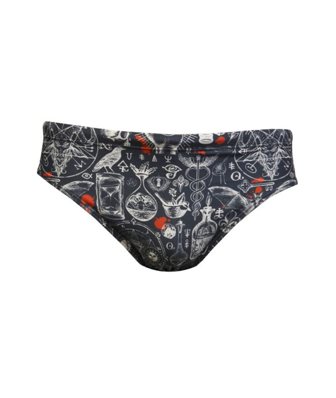 Maillot de bain by Natation RAS Slip Evil Multicolore Homme print