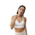 Soutien-gorge de sport Born Living Yoga Layna Light Stone/White Women's