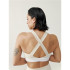 Soutien-gorge de sport Born Living Yoga Layna Light Stone/White Women's