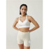Soutien-gorge de sport Born Living Yoga Layna Light Stone/White Women's