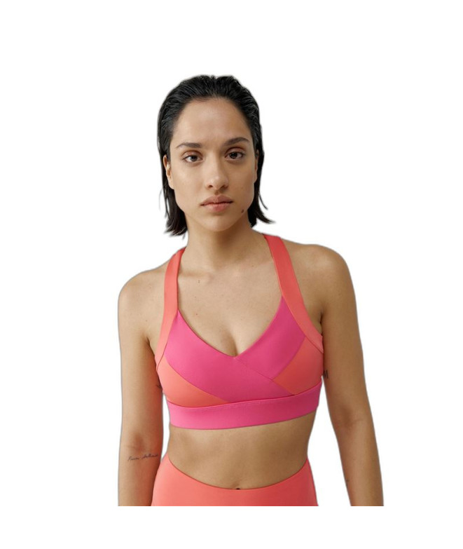 Soutien-gorge de sport Born Living Yoga Layna Pink Lips/Petunia Femmes