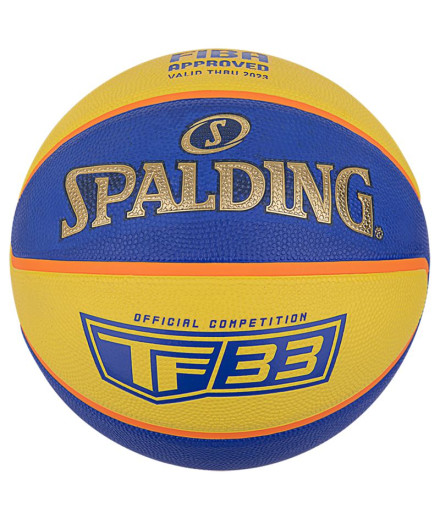 Bola de basquetebol Spalding TF-33 Gold - Yellow/Blue Sz6...