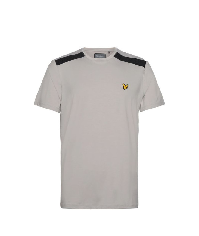 T-shirt Lyle & Scott Sp1-Shoulder Branded Pebble Marl para homem