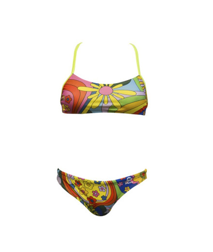Bikini RAS Top Love Multicolor Mujer