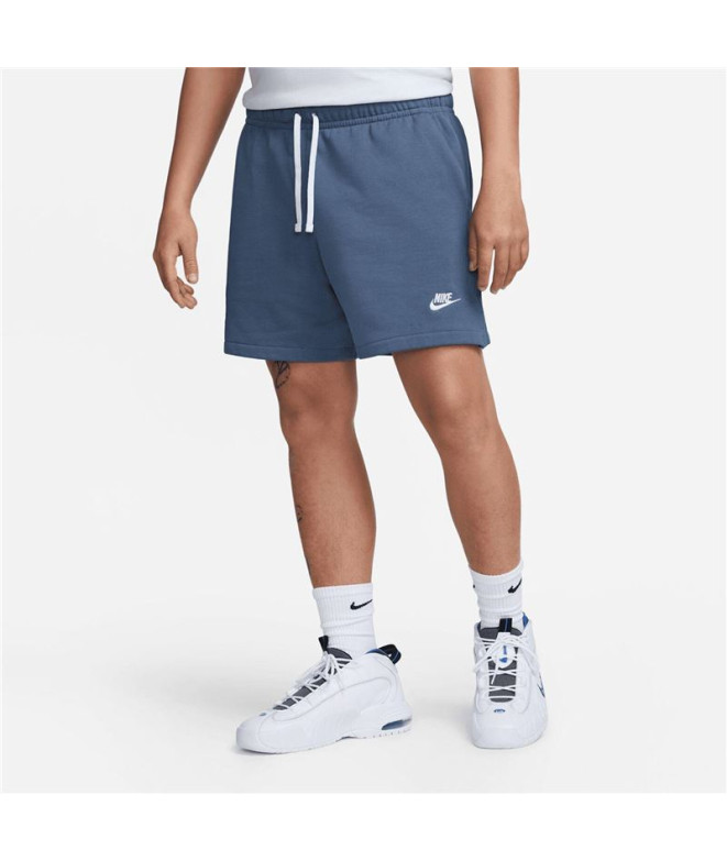 Calça Nike French Terry Homem Velo Club Azul