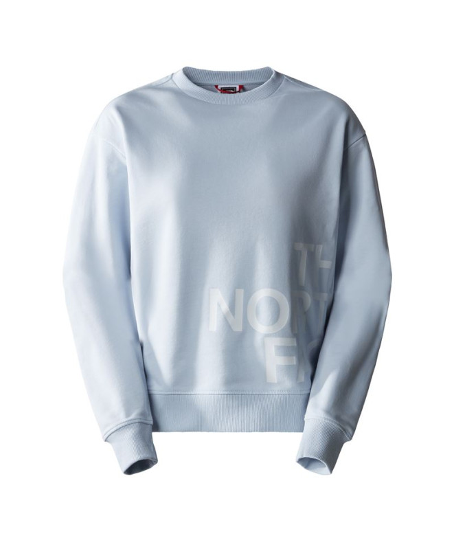 Sudadera The North Face Blown Up Logo Crew Dusty Periwinkle Mujer