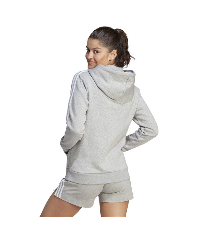 Chaqueta adidas 3 Stripes Fleece Hoodie Mujer