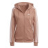 Casaco adidas 3 Stripes Fleece Hoodie Women Coral