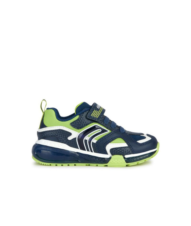 Geox Bayonyc Junior sapatos Navy/Yellow