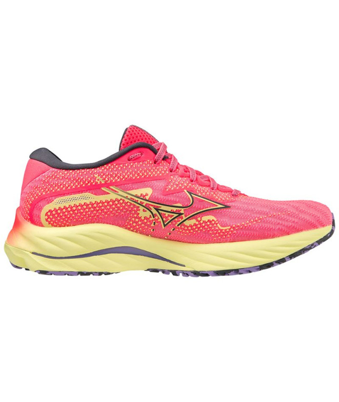 Running Chaussures Mizuno Wave Rider 27 Fluor Pink Women's Chaussures