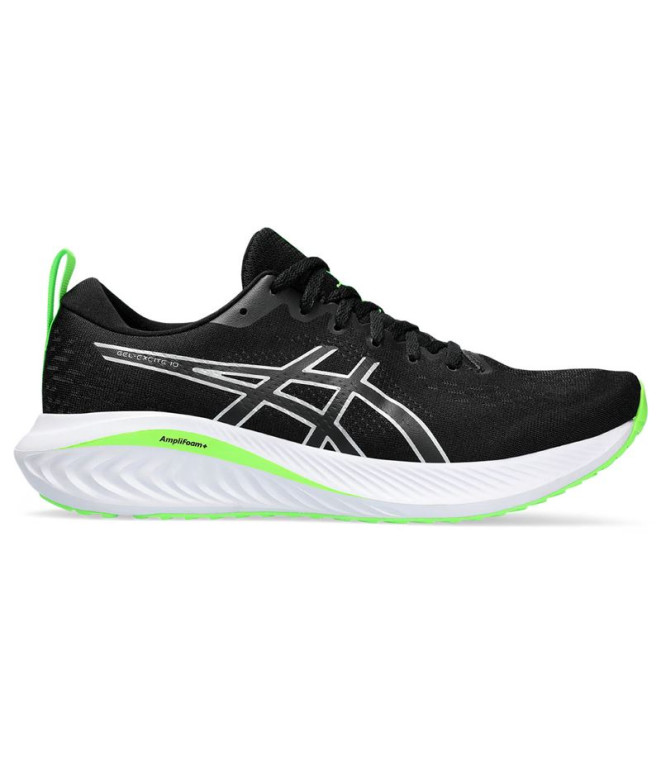 Chaussures de Running ASICS Gel-Excite 10 Homme Noir/Argent pur