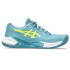 Sapatilhas de ténis ASICS Gel-Challenger 14 Clay Azul Cinzento/Amarelo Segurança para mulher
