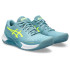Sapatilhas de ténis ASICS Gel-Challenger 14 Clay Azul Cinzento/Amarelo Segurança para mulher