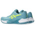 Sapatilhas de ténis ASICS Gel-Challenger 14 Clay Azul Cinzento/Amarelo Segurança para mulher