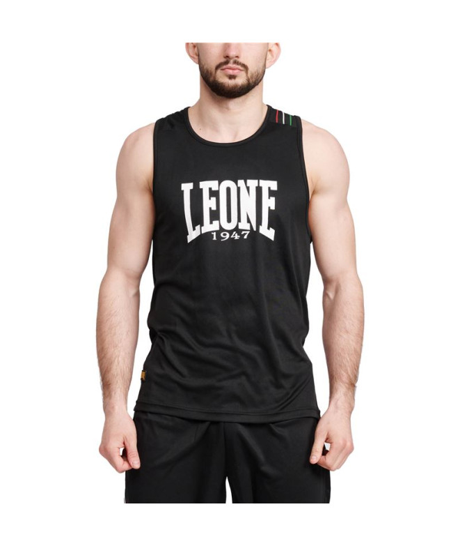 T-shirt de boxe com a bandeira de Leone Preto