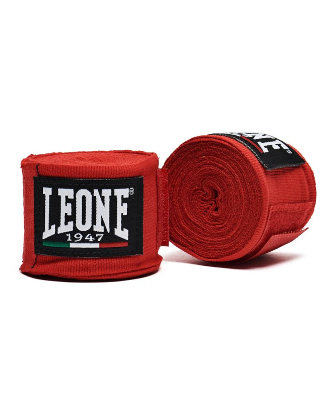 Vendas de Boxeo Leone Semielásticas Rojo