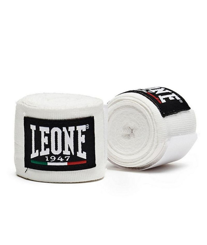 Bandages de boxe Leone Semi-élastique Blanc