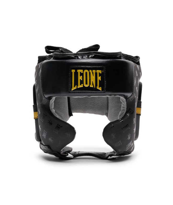 Casco de Boxeo Leone Protector Con Pomulo Dna Negro