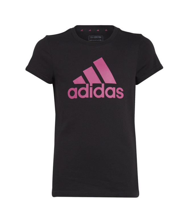 T-shirt fille Coupe ajustée Col rond 100% coton adidas