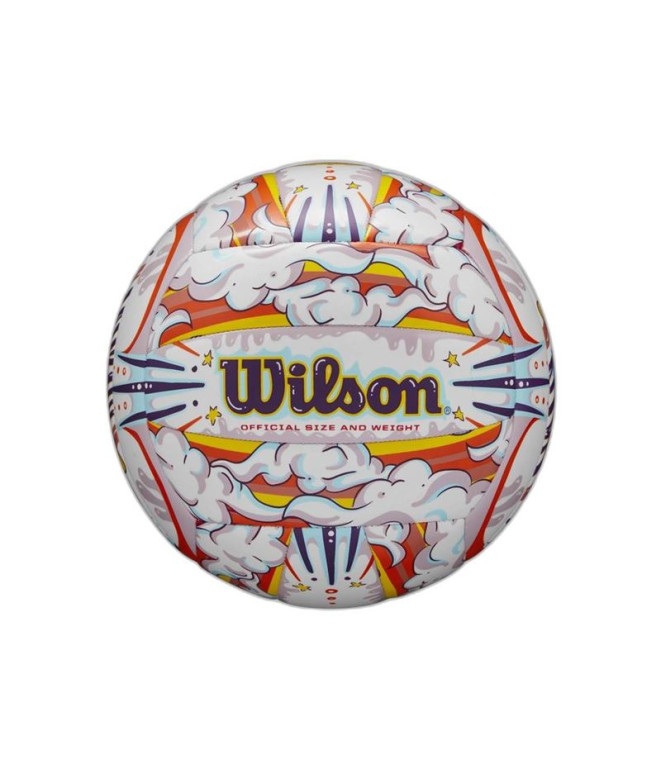 Bolas Voleibol Wilson de Graffiti Peace Vb Branco/Laranja De