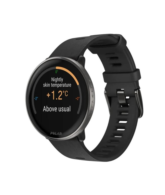 Reloj Polar Ignite 3 Titanium Silicona Negro
